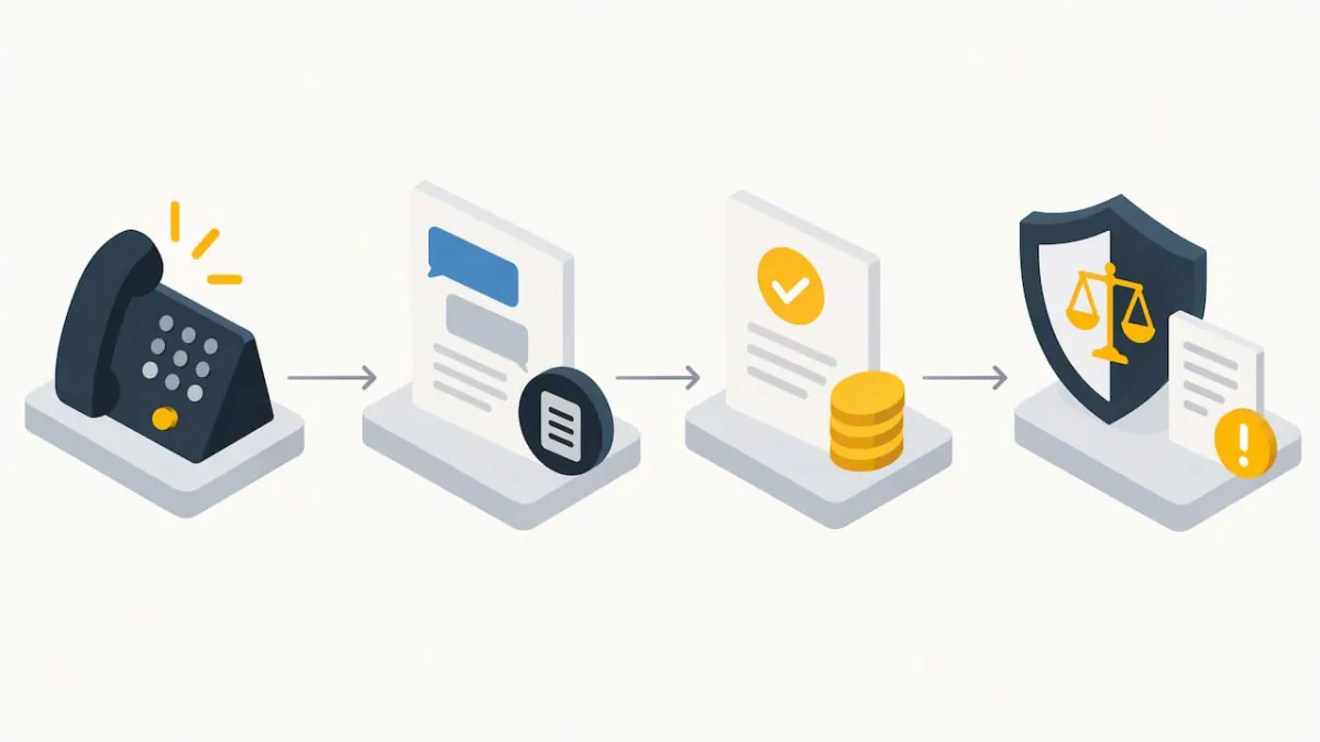 Proceso para registrar una gestión de cobro